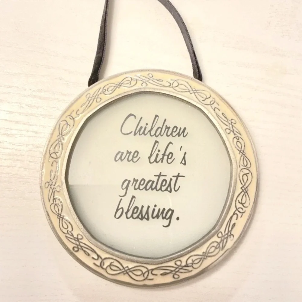 Inspirational Gift Wall Home Decor Children are lifes greatest‎ blessing Cream